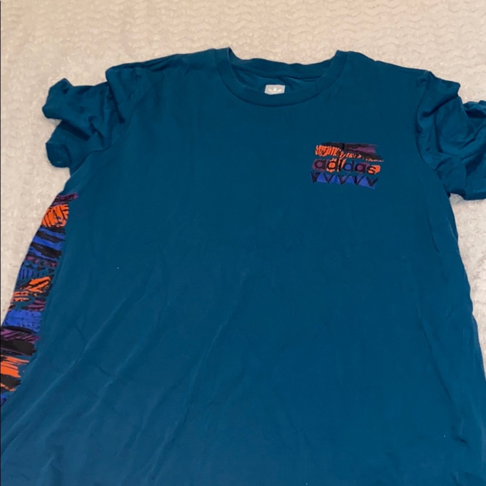 Dark teal adidas tshirt